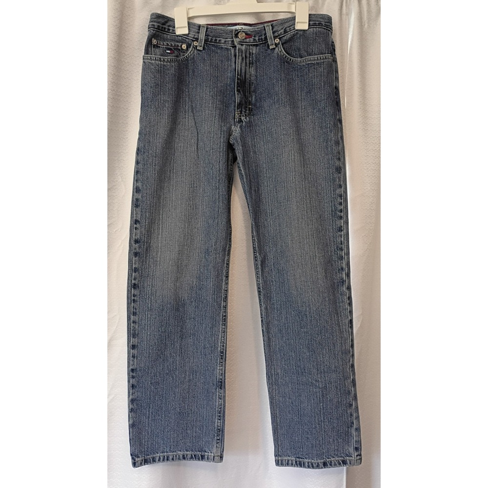 Vintage 90s Women's Tommy Hilgifer Baggy Loose‎ Fit Denim Sz 12 Medium Wash